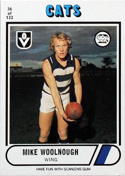 1976 Scanlens VFL #36 Mike Woolnough Front